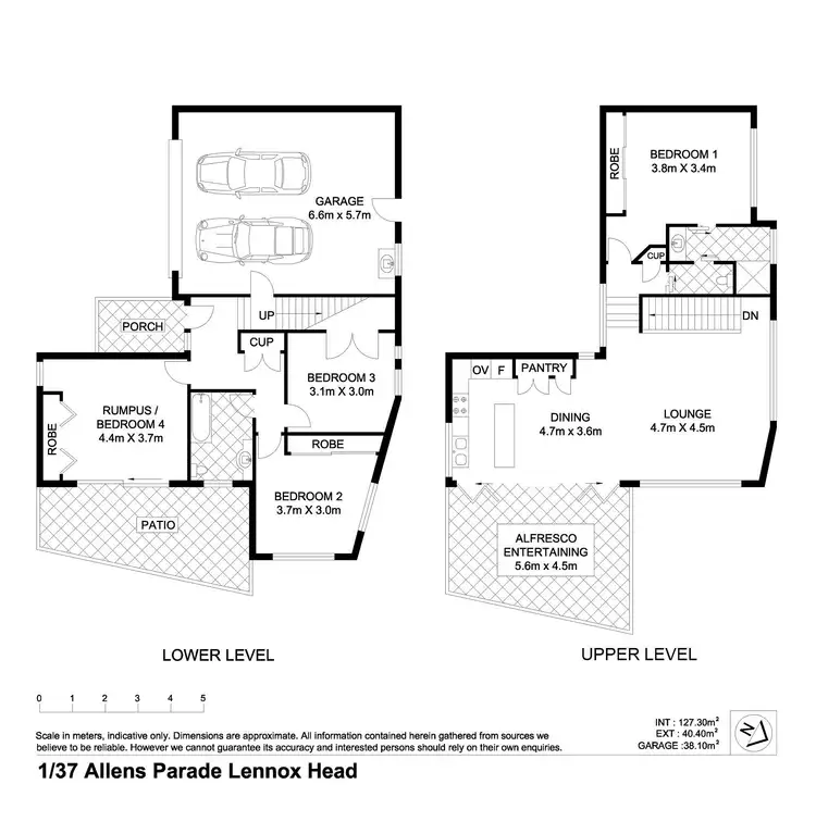 Floorplan of Homely semi-detached listing, 1/37 Allens Parade, Lennox Head NSW 2478
