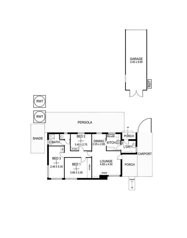 Floorplan of Homely house listing, 45 Neath Avenue, Dover Gardens SA 5048