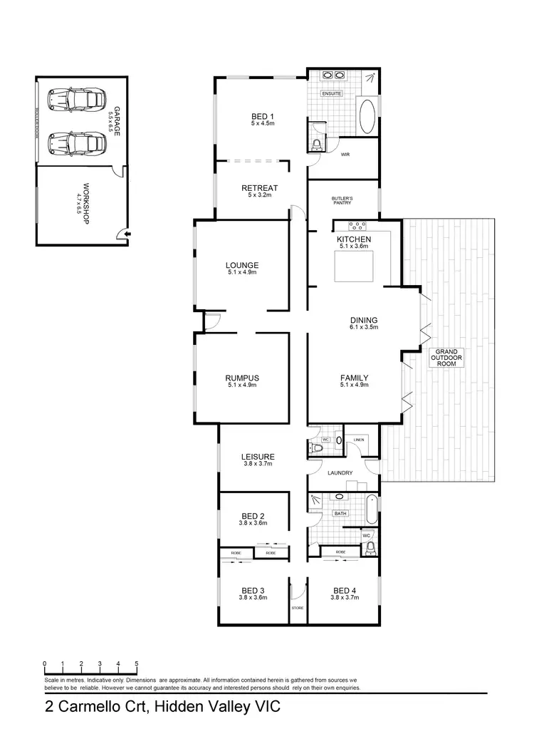 Floorplan of Homely house listing, 2 Carmelo Court, Hidden Valley VIC 3756