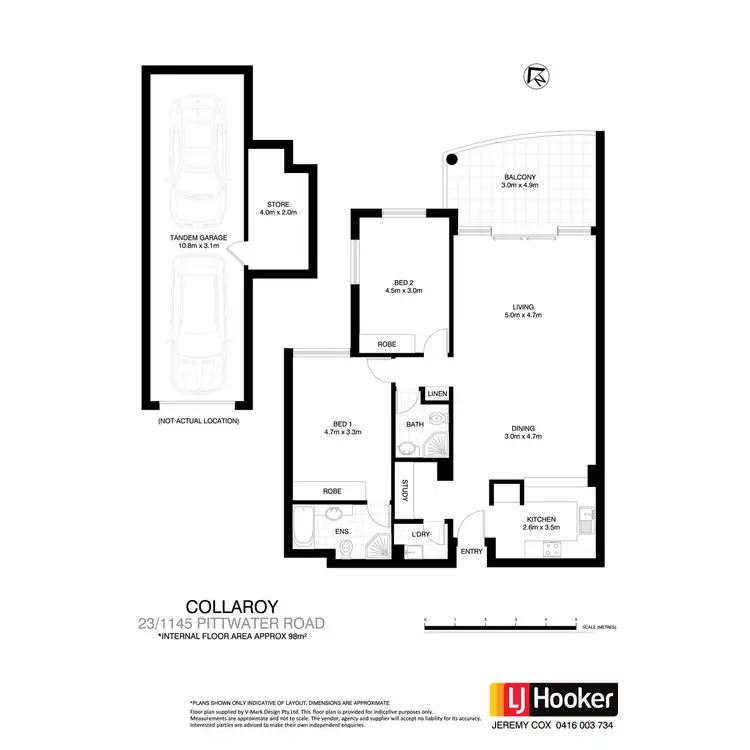 Floorplan of Homely apartment listing, 23/1145 Pittwater Road, Collaroy NSW 2097