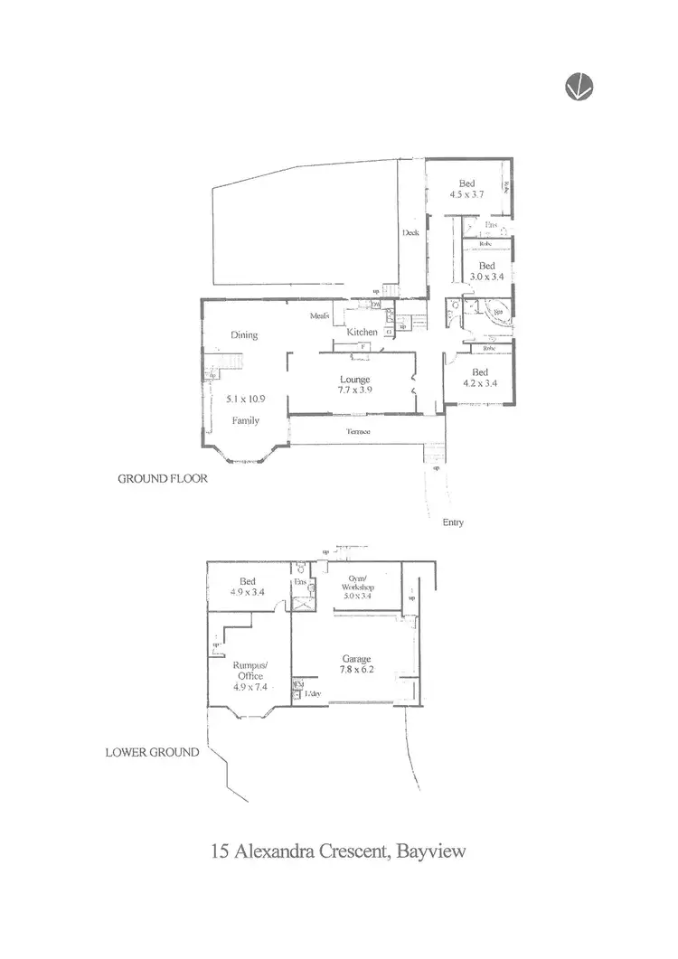 Floorplan of Homely house listing, 15 Alexandra Crescent, Bayview NSW 2104