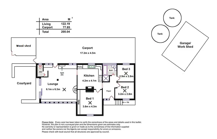 Floorplan of Homely house listing, 665 Bull Creek Road, Bull Creek SA 5157