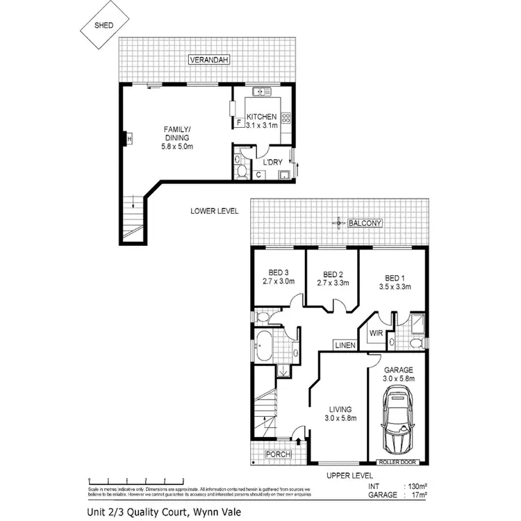 Floorplan of Homely house listing, 2/3 Quality Court, Wynn Vale SA 5127