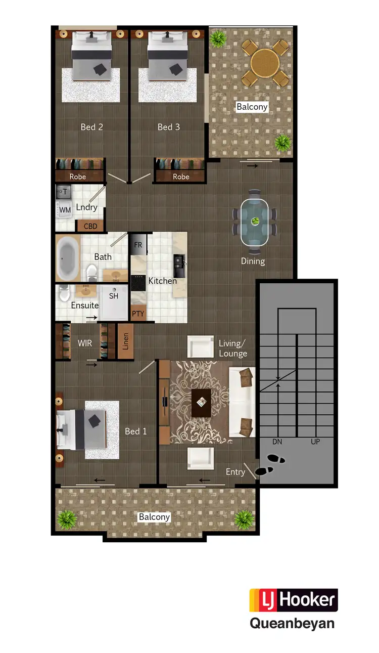 Floorplan of Homely townhouse listing, 10/43 Antill Street, Queanbeyan NSW 2620