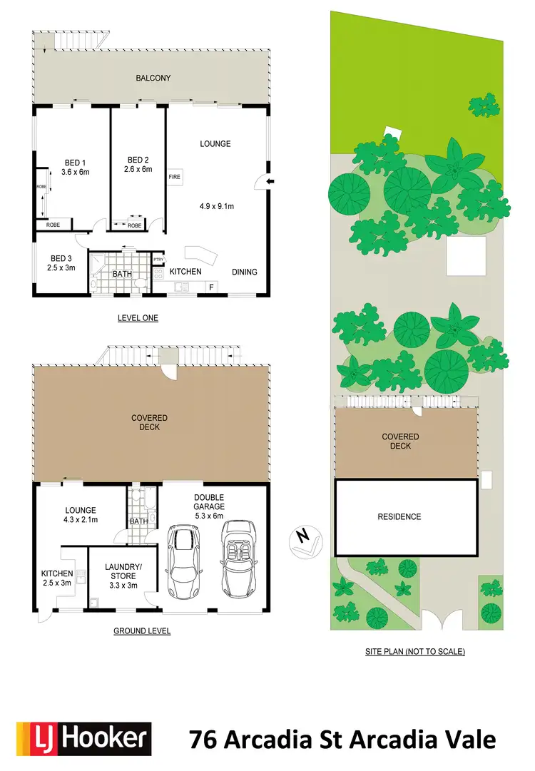 Floorplan of Homely house listing, 76 Arcadia Street, Arcadia Vale NSW 2283