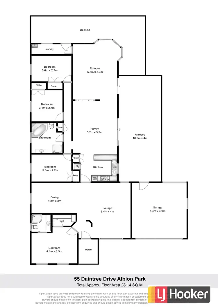 Floorplan of Homely house listing, 55 Daintree Drive, Albion Park NSW 2527