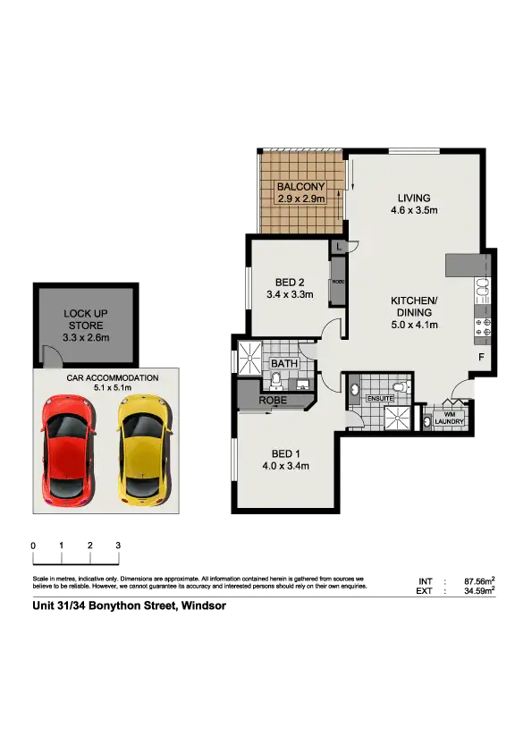 Floorplan of Homely unit listing, 31/34 Bonython Street, Windsor QLD 4030