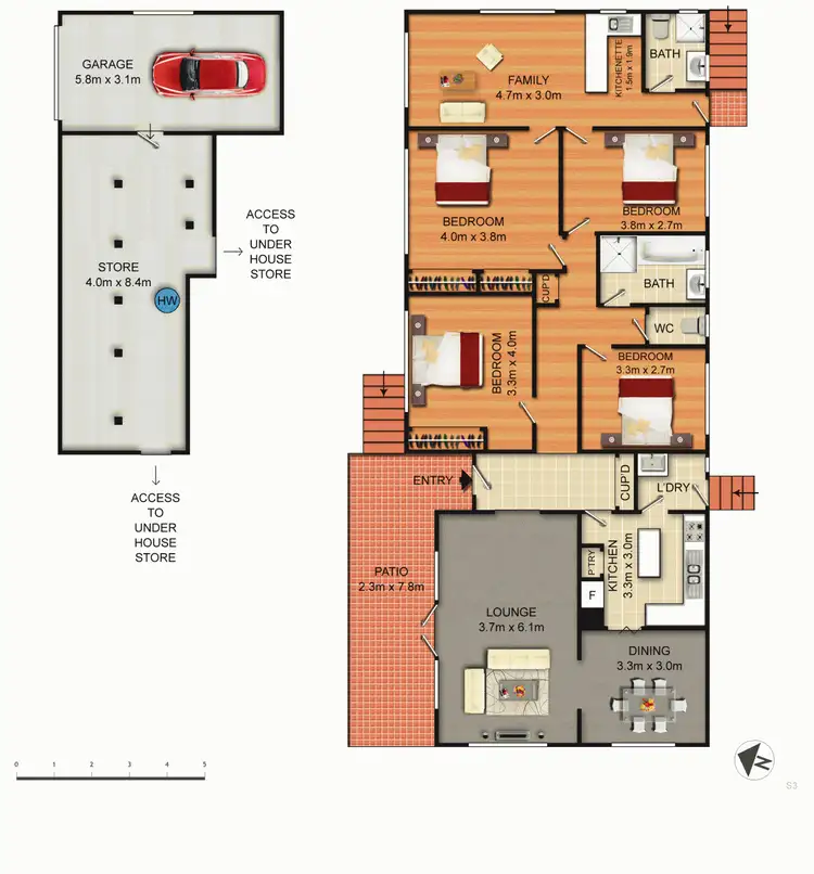 Floorplan of Homely house listing, 2 Dugan Street, Deakin ACT 2600