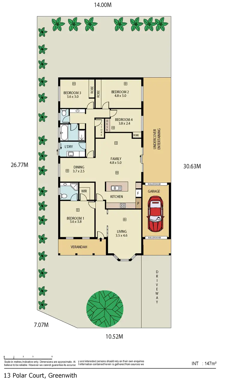 Floorplan of Homely house listing, 13 Polar Court, Greenwith SA 5125
