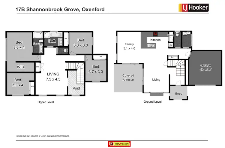 Floorplan of Homely semi-detached listing, 17B Shannonbrook Grove, Oxenford QLD 4210