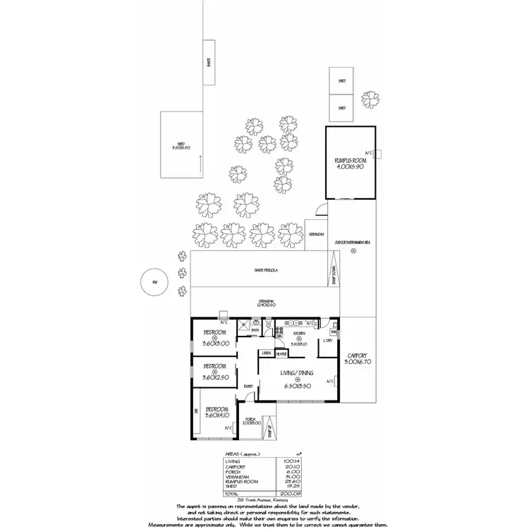 Floorplan of Homely house listing, 26 Trent Avenue, Klemzig SA 5087