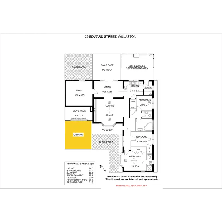 Floorplan of Homely house listing, 25 Edward Street, Willaston SA 5118