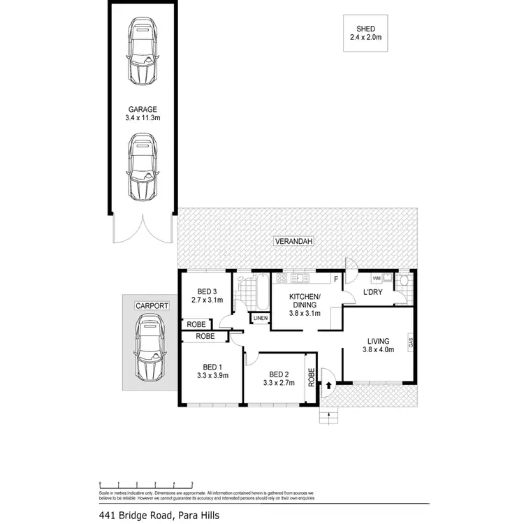 Floorplan of Homely house listing, 441 Bridge Road, Para Hills SA 5096