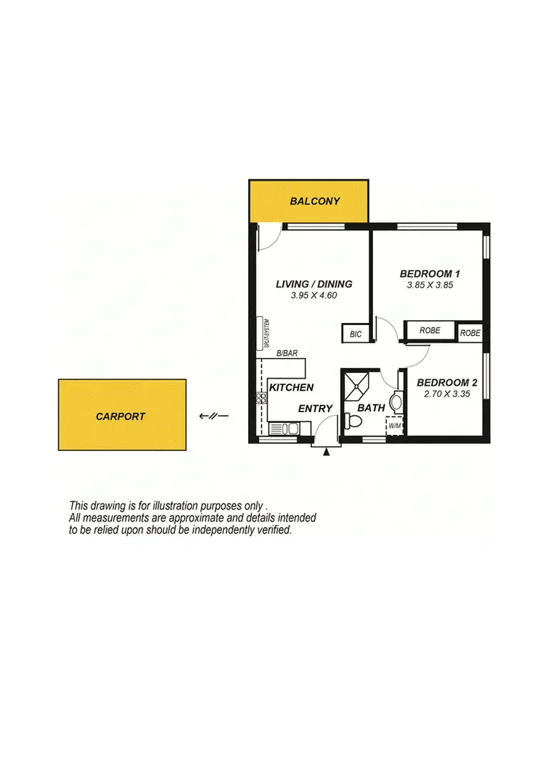 Floorplan of Homely unit listing, 6/3 Church Road, Paradise SA 5075