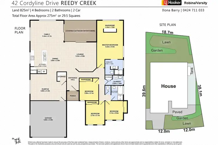 Floorplan of Homely house listing, 42 Cordyline Drive, Reedy Creek QLD 4227