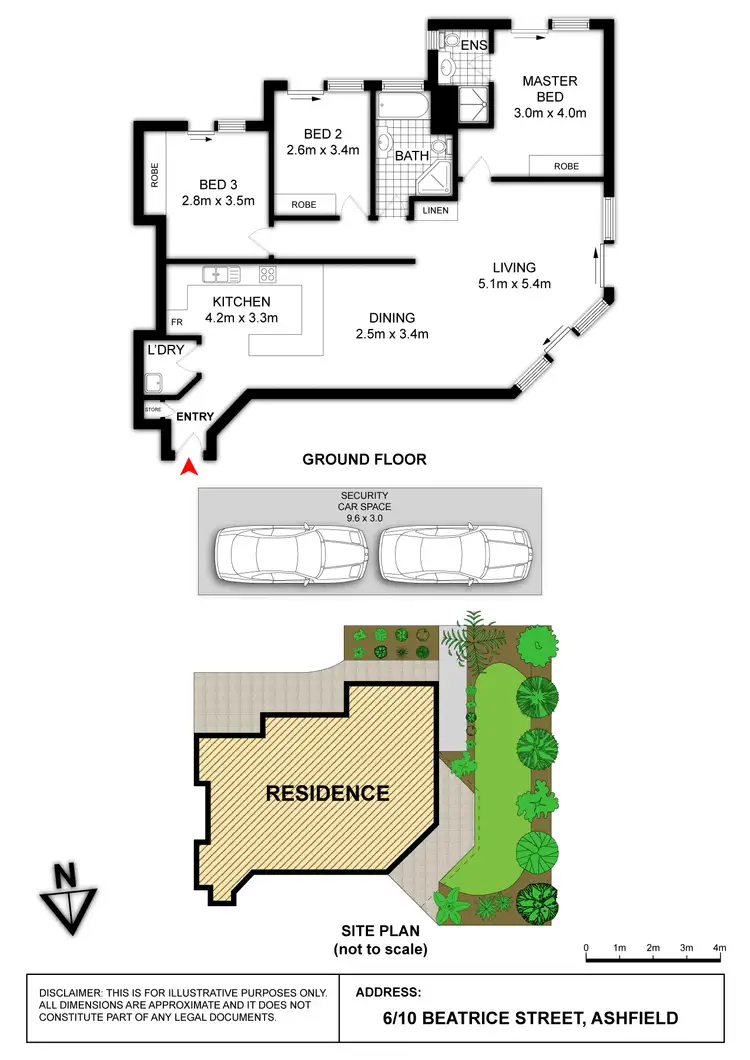 Floorplan of Homely unit listing, 6/10-16 Beatrice Street, Ashfield NSW 2131