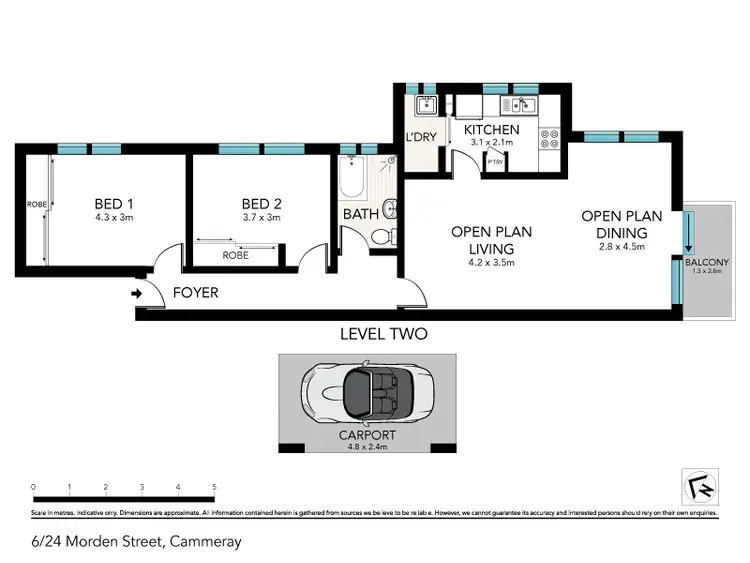 Floorplan of Homely apartment listing, 6/24 Morden Street, Cammeray NSW 2062