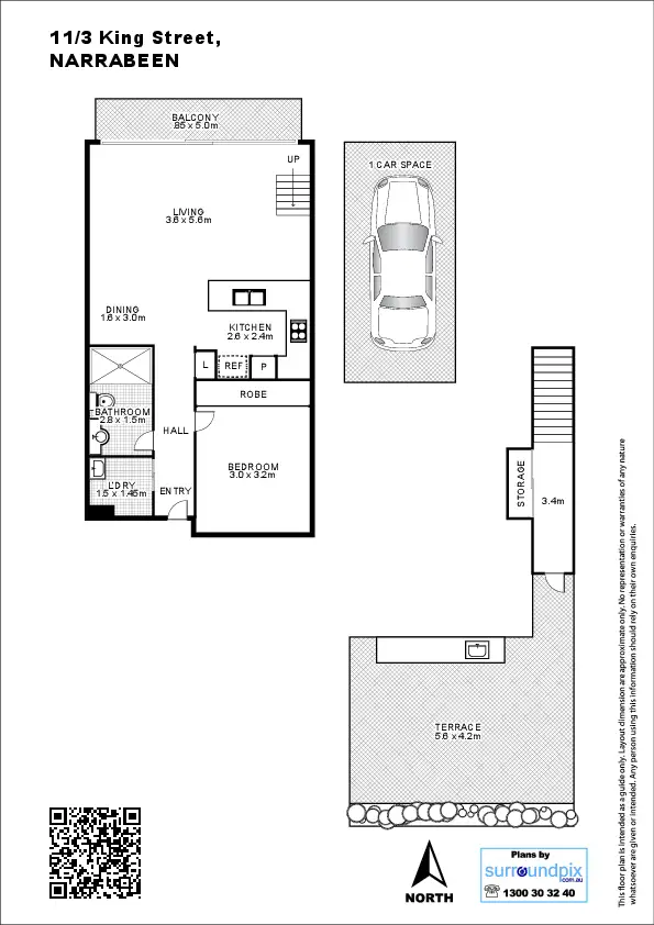 Floorplan of Homely unit listing, 11/3 King Street, Narrabeen NSW 2101