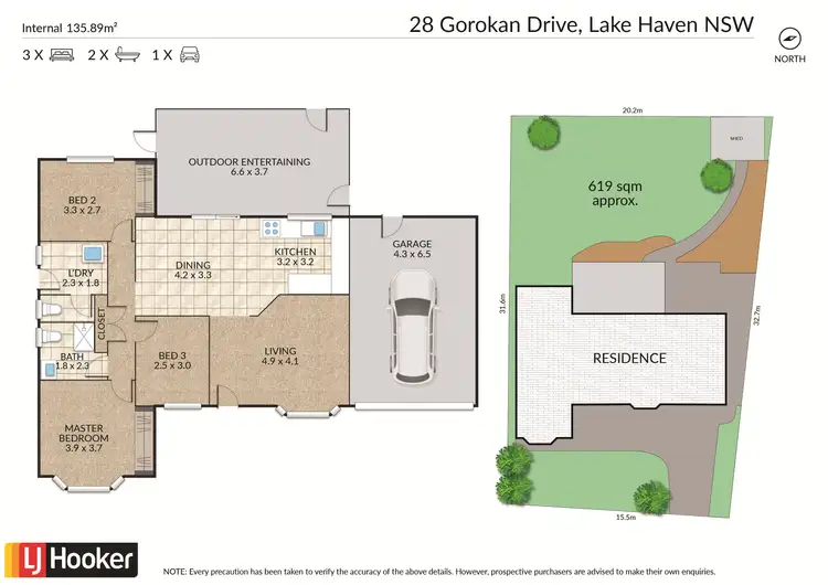 Floorplan of Homely house listing, 28 Gorokan Drive, Lake Haven NSW 2263