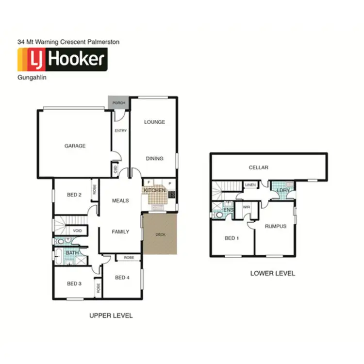 Floorplan of Homely house listing, 34 Mt Warning Crescent, Palmerston ACT 2913
