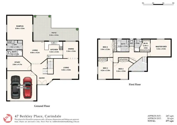 Floorplan of Homely house listing, 47 Berkley Place, Carindale QLD 4152