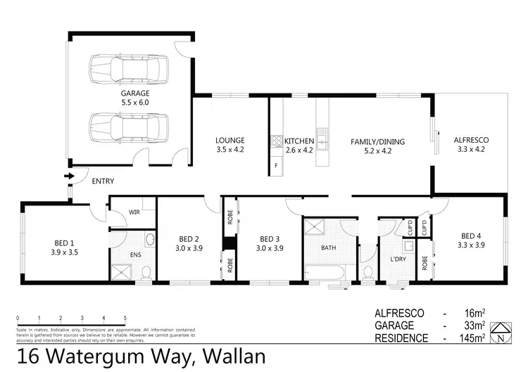 Floorplan of Homely house listing, 16 Watergum Way, Wallan VIC 3756