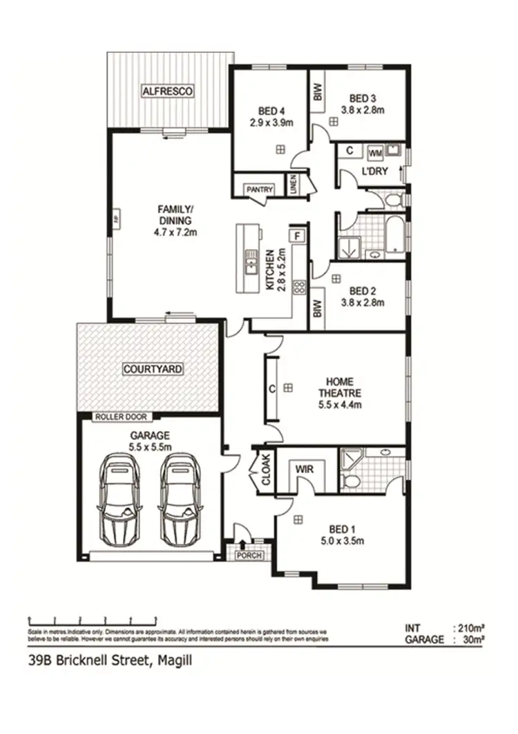 Floorplan of Homely house listing, 39B Bricknell Street, Magill SA 5072