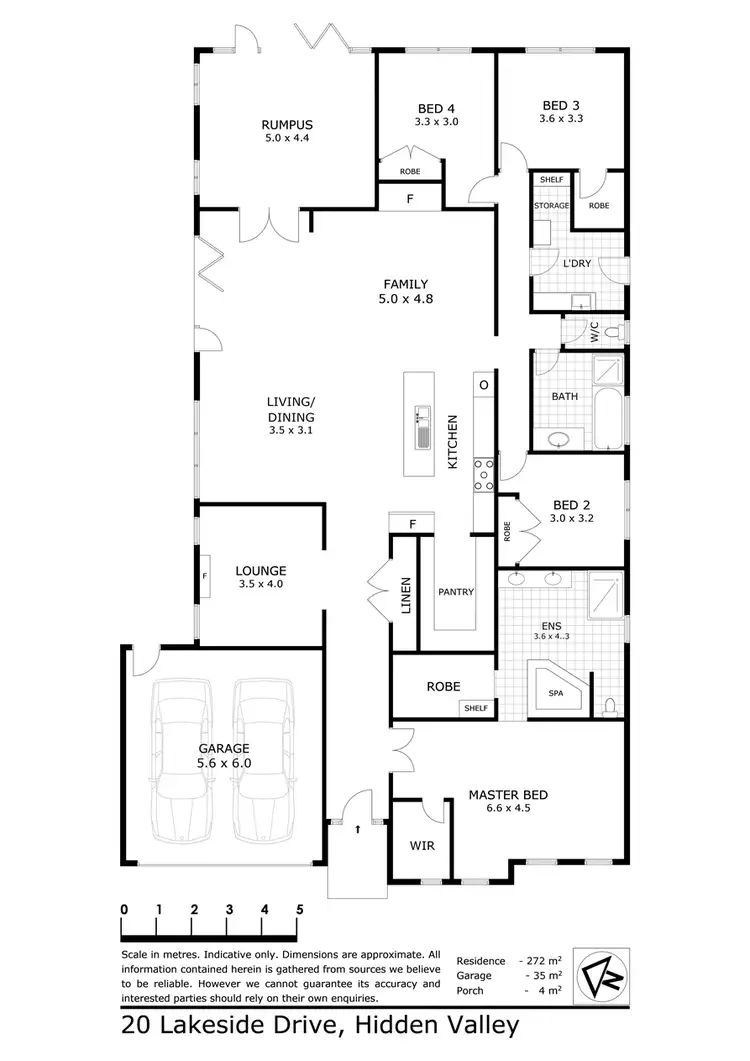 Floorplan of Homely house listing, 20 Lakeside Drive, Hidden Valley VIC 3756