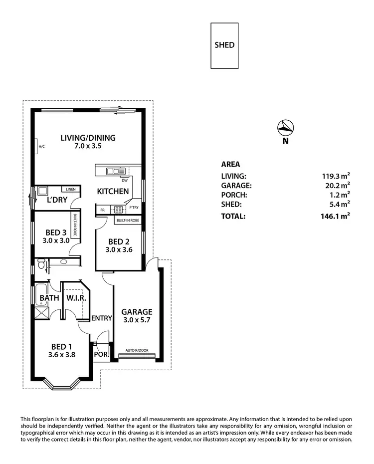 Floorplan of Homely house listing, 14 Strathoak Crescent, Strathalbyn SA 5255