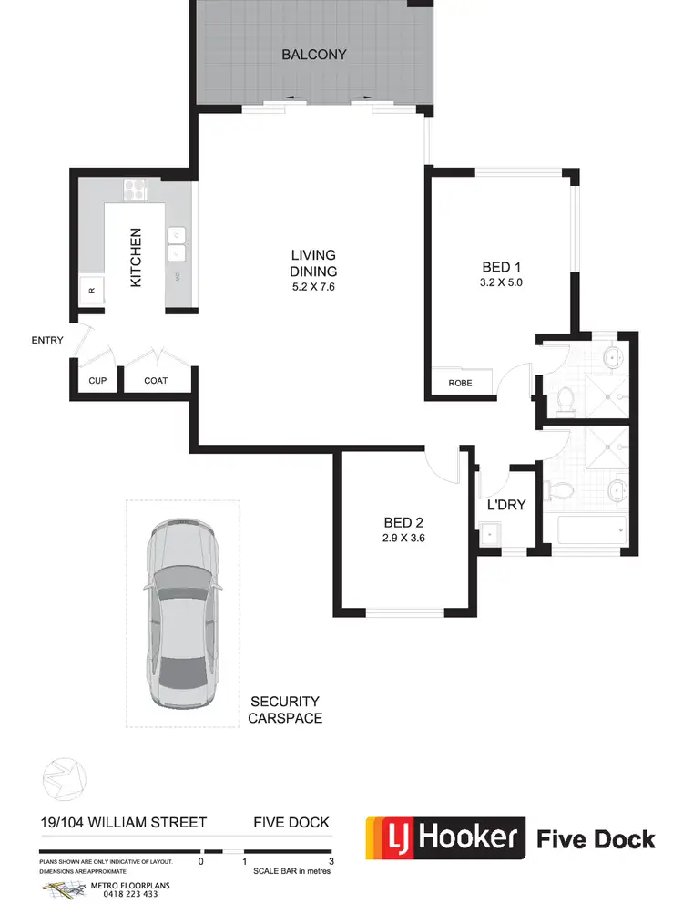 Floorplan of Homely unit listing, 19/104 William Street, Five Dock NSW 2046