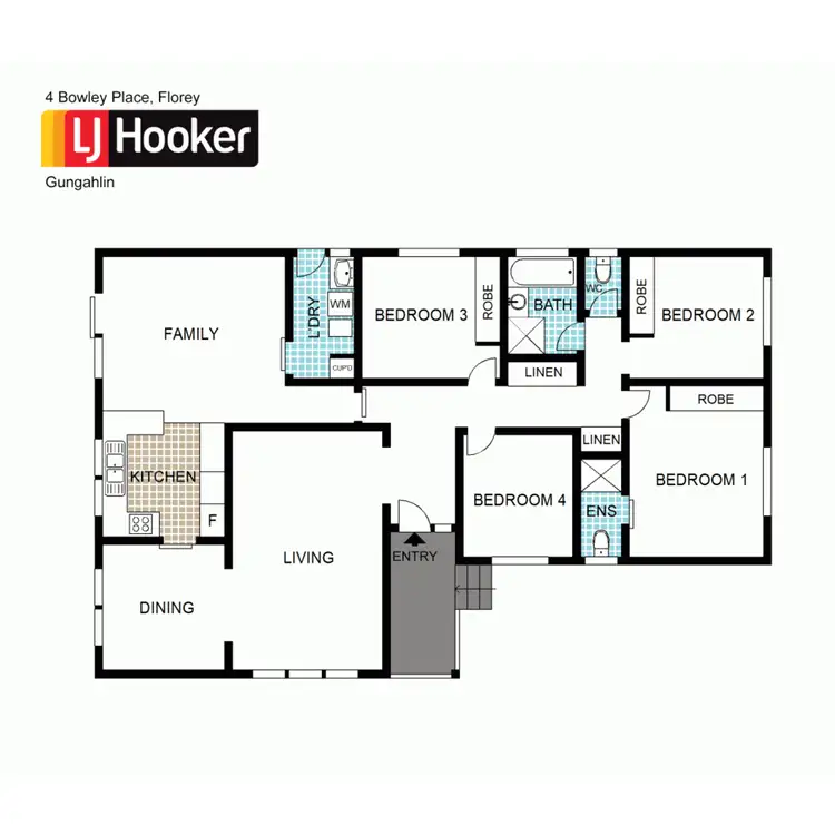 Floorplan of Homely house listing, 4 Bowley Place, Florey ACT 2615