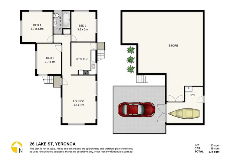 Floorplan of Homely house listing, 26 Lake Street, Yeronga QLD 4104