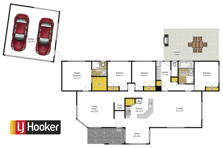 Floorplan of Homely house listing, 10 Senade Court, Traralgon VIC 3844
