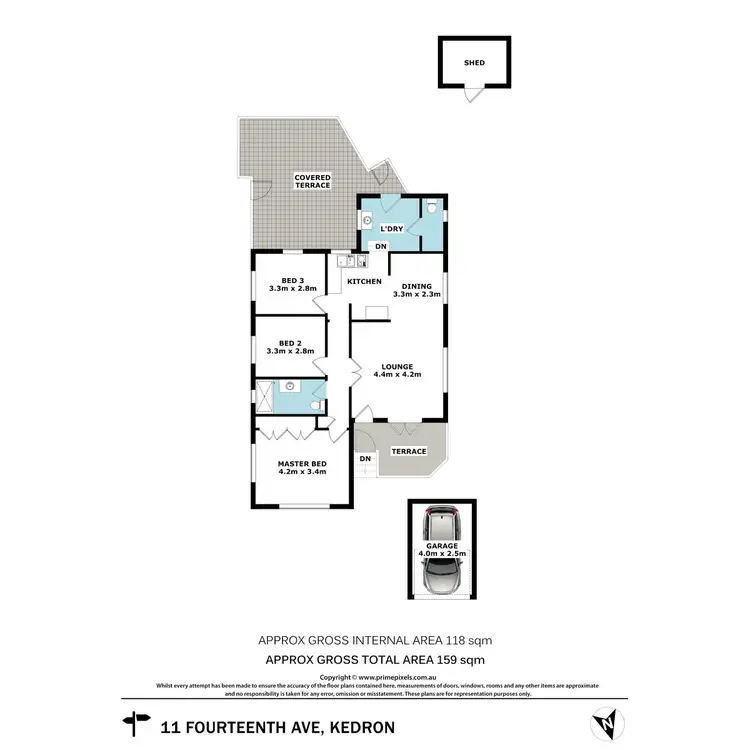 Floorplan of Homely house listing, 11 Fourteenth Avenue, Kedron QLD 4031