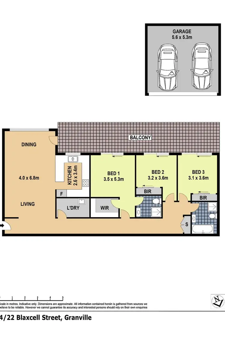 Floorplan of Homely unit listing, Unit 4/22 Blaxcell Street, Granville NSW 2142