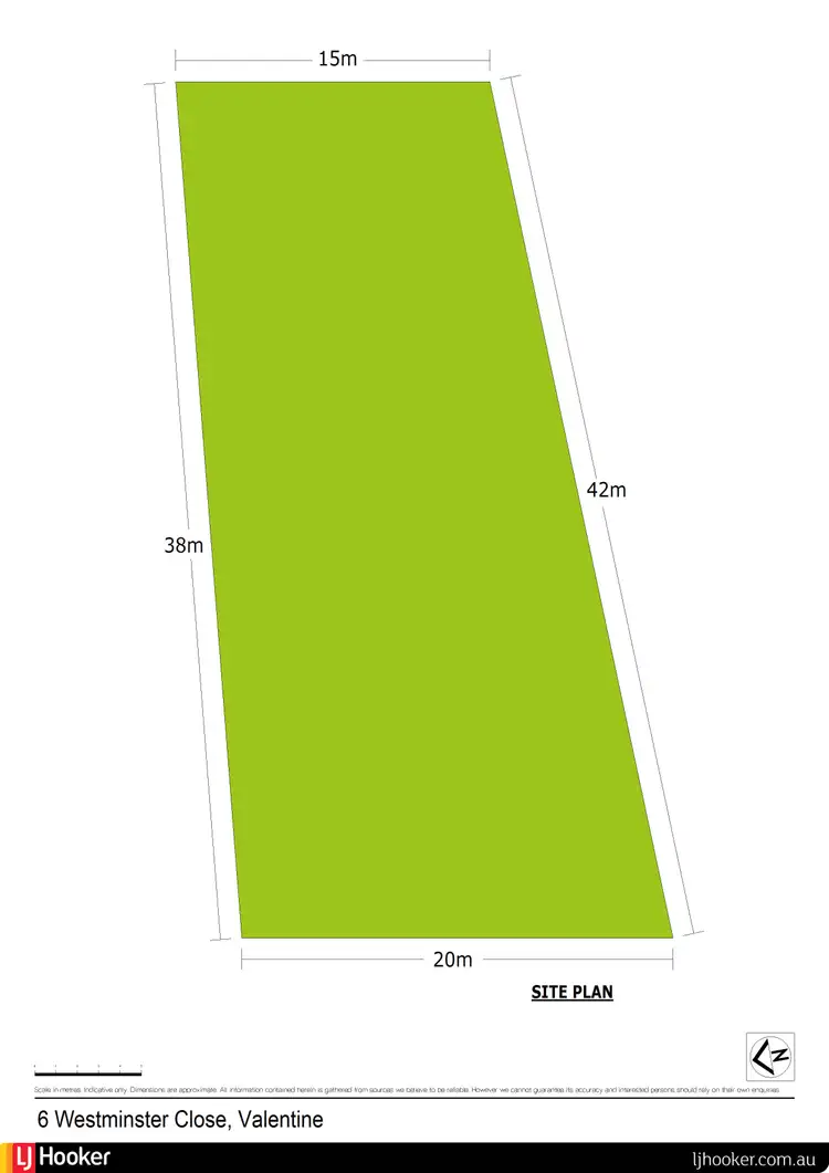Floorplan of Homely land listing, 6 Westminster Close, Valentine NSW 2280