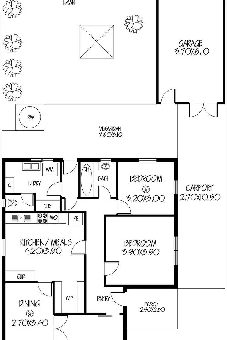 Floorplan of Homely house listing, 22 Rosetta Street, West Croydon SA 5008
