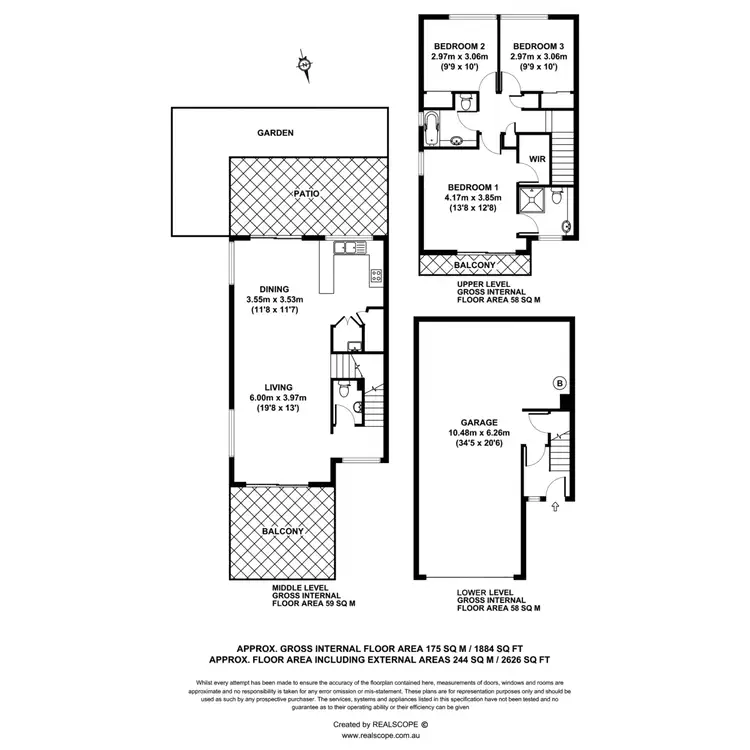 Floorplan of Homely townhouse listing, 3/20 Montrose Road, Taringa QLD 4068
