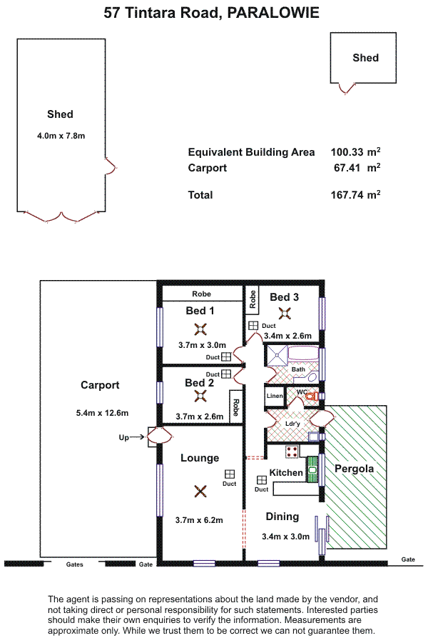 Floorplan of Homely house listing, 57 Tintara Road, Paralowie SA 5108