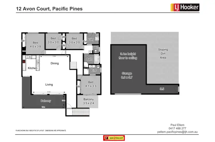Floorplan of Homely house listing, 12 Avon Court, Pacific Pines QLD 4211