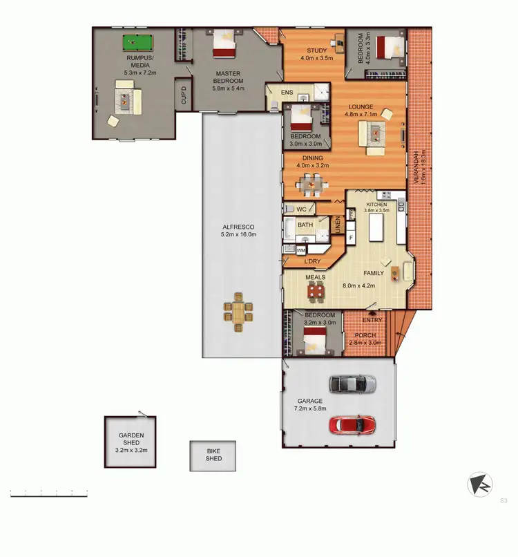 Floorplan of Homely house listing, 2 Stantke Place, Gowrie ACT 2904