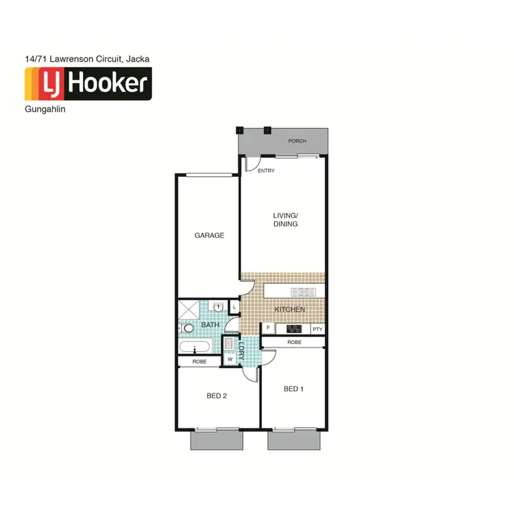 Floorplan of Homely townhouse listing, 14/71 Lawrenson Circuit, Amaroo ACT 2914