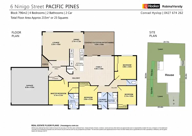 Floorplan of Homely house listing, 6 Ninigo Street, Pacific Pines QLD 4211