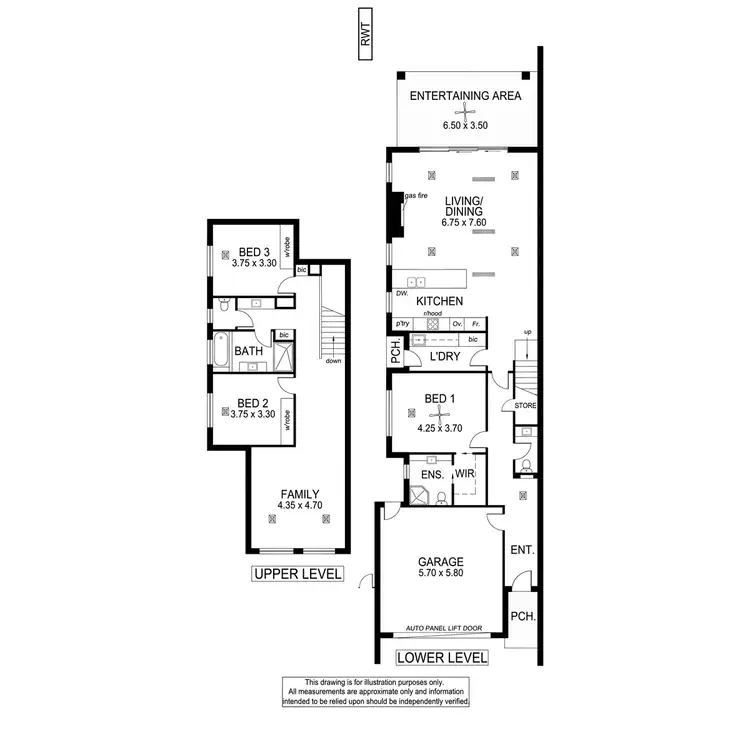 Floorplan of Homely townhouse listing, 37A Hardy Avenue, Glengowrie SA 5044