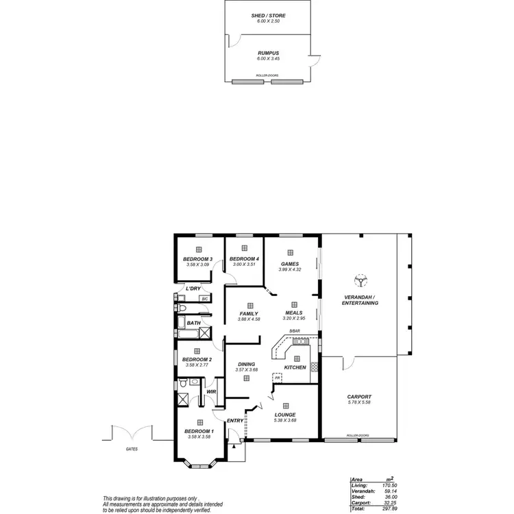 Floorplan of Homely house listing, 1 Macquarie Avenue, Hillcrest SA 5086