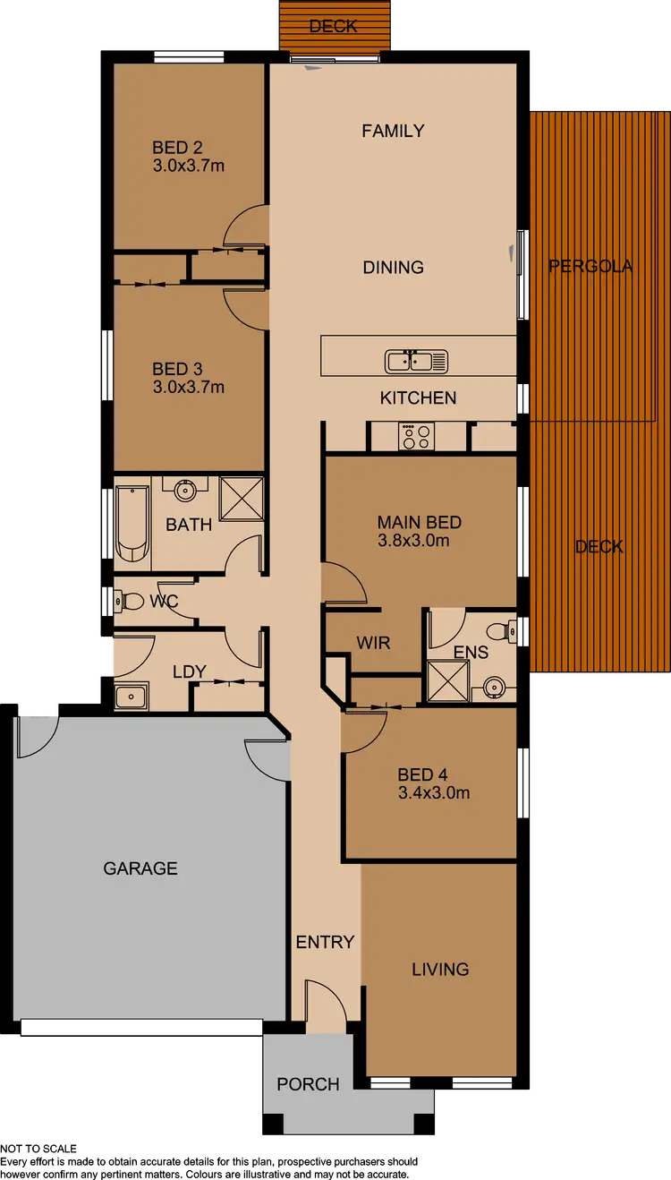 Floorplan of Homely house listing, 4 Caladenia Street, Officer VIC 3809