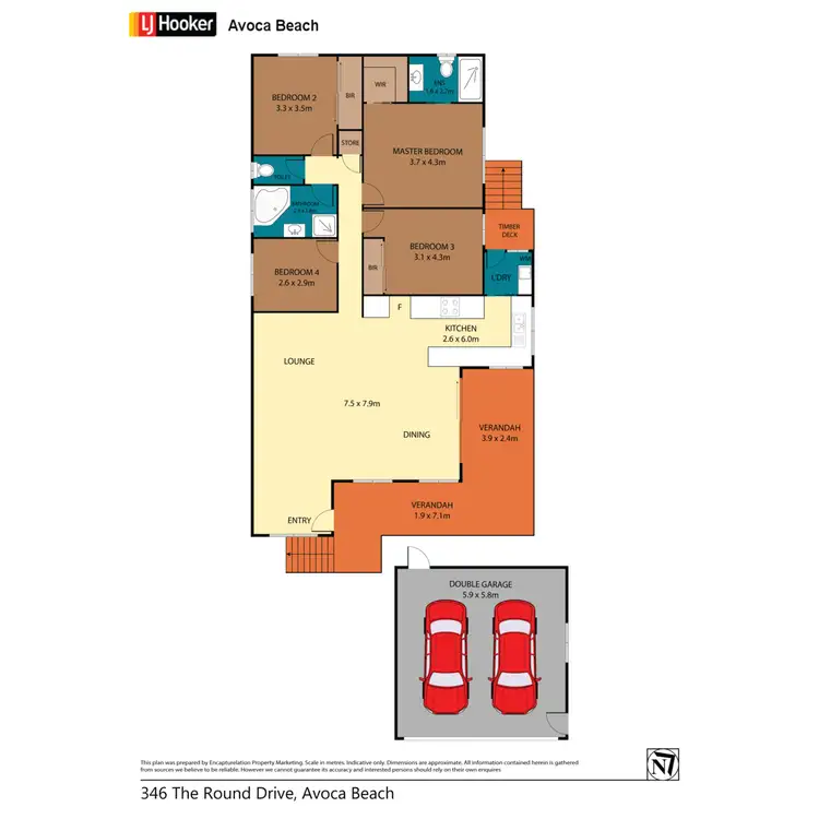Floorplan of Homely house listing, 346 The Round Drive, Avoca Beach NSW 2251