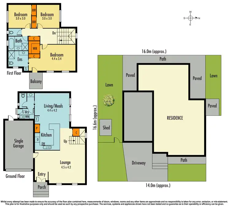 Floorplan of Homely townhouse listing, 2/80 King Street, Dandenong VIC 3175