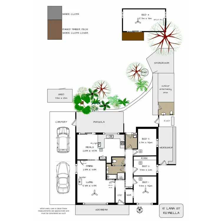Floorplan of Homely house listing, 15 Lana Street, Reynella SA 5161