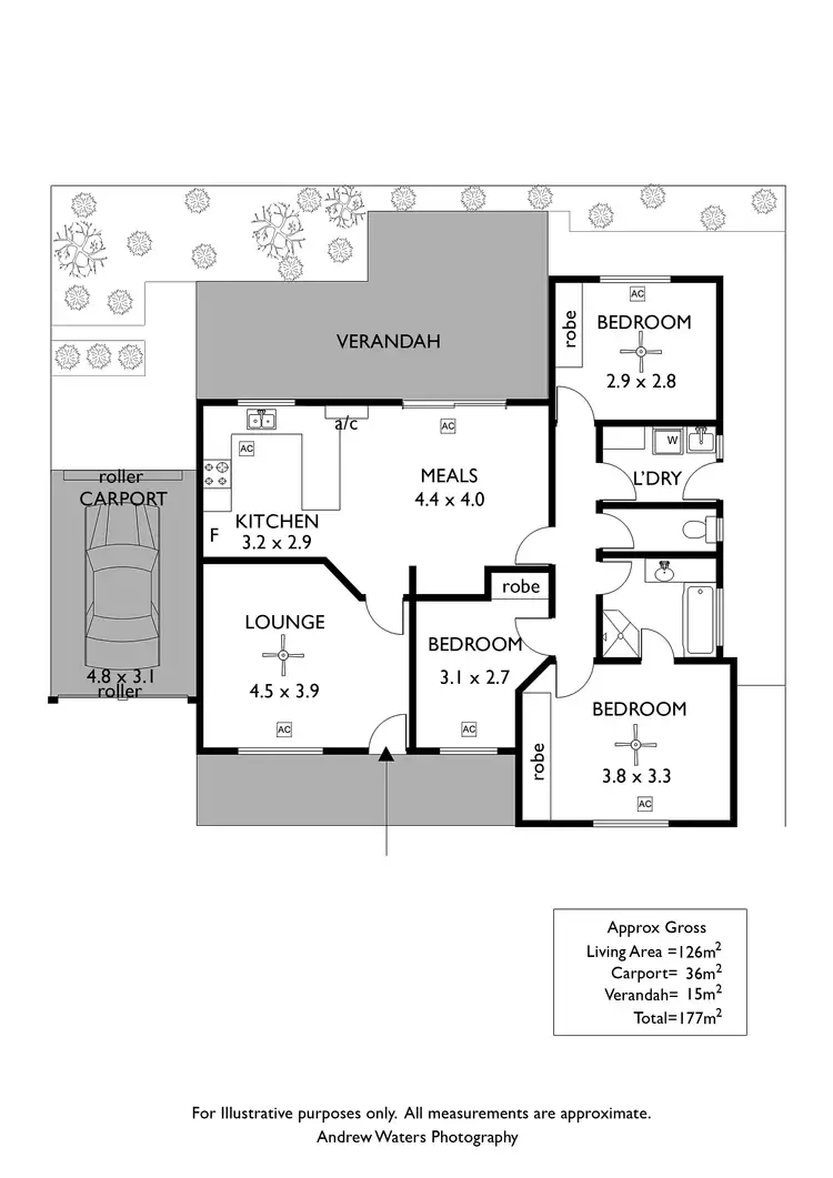 Floorplan of Homely house listing, 45a Golfers Avenue, Seaton SA 5023
